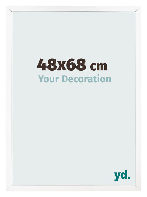 Photo Frame 48x68 cm White Matte MDF Bologna Front Size | Yourdecoration.co.uk