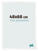 Photo Frame 48x68 cm White Matte MDF Bologna Front Size | Yourdecoration.co.uk