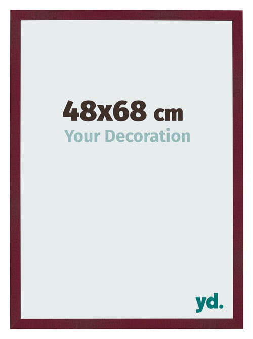 Photo Frame 48x68 cm Wine Red Swept MDF Bologna Front Size | Yourdecoration.co.uk