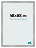 Photo Frame 48x68cm Aluminum Brushed MDF Bologna Front Size | Yourdecoration.co.uk