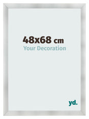 Photo Frame 48x68cm Aluminum Brushed MDF Pisa Front Size | Yourdecoration.co.uk