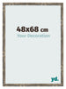 Photo Frame 48x68cm Blue Gold Melange MDF Bologna Front Size | Yourdecoration.co.uk