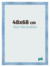 Photo Frame 48x68cm Clear Blue Swept MDF Pisa Front Size | Yourdecoration.co.uk