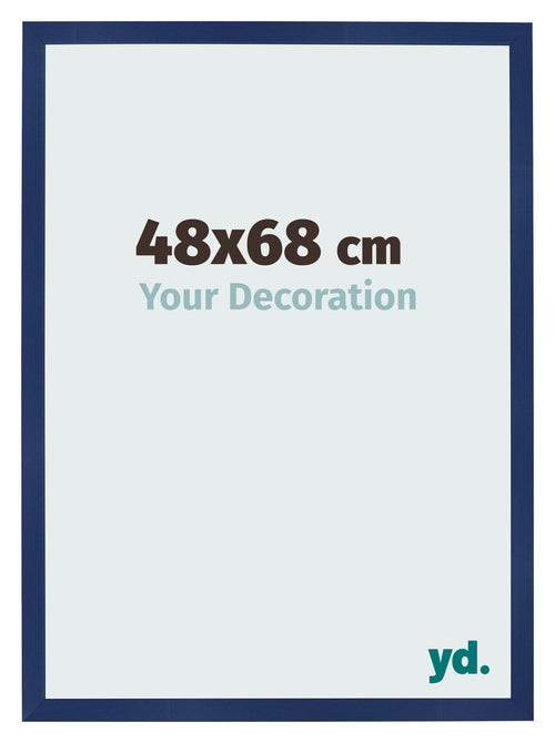 Photo Frame 48x68cm Dark Blue Swept MDF Bologna Front Size | Yourdecoration.co.uk