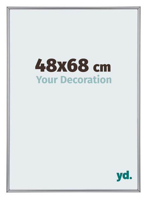 Annecy Plastic Photo Frame 48x68cm Silver Front Size | Yourdecoration.co.uk