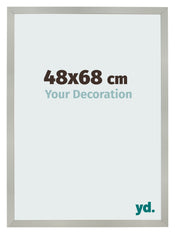 Photo Frame 48x68cm Silver Matte MDF Bologna Front Size | Yourdecoration.co.uk