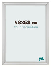 Photo Frame 48x68cm Silver Matte MDF Lazio Front Size | Yourdecoration.co.uk