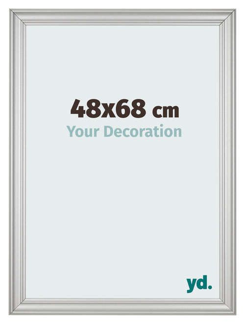 Photo Frame 48x68cm Silver Matte MDF Lazio Front Size | Yourdecoration.co.uk