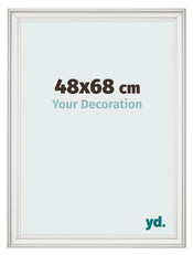 Photo Frame 48x68cm White Swept MDF Lazio Front Size | Yourdecoration.co.uk