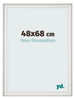 Photo Frame 48x68cm White Swept MDF Lazio Front Size | Yourdecoration.co.uk