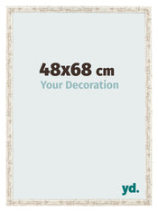 Photo Frame 48x68cm White Vintage MDF Bologna Front Size | Yourdecoration.co.uk