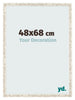 Photo Frame 48x68cm White Vintage MDF Bologna Front Size | Yourdecoration.co.uk