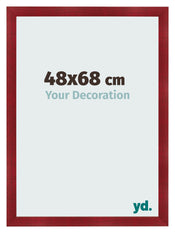 Photo Frame 48x68cm Wine Red Swept MDF Pisa Front Size | Yourdecoration.co.uk
