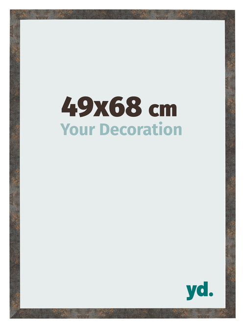 Photo Frame 49x68 cm Oxidized Metal MDF Bologna Front Size | Yourdecoration.co.uk