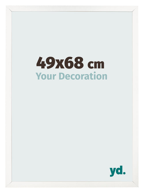 Photo Frame 49x68 cm White High Gloss MDF Bologna Front Size | Yourdecoration.co.uk