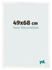 Photo Frame 49x68 cm White High Gloss MDF Bologna Front Size | Yourdecoration.co.uk