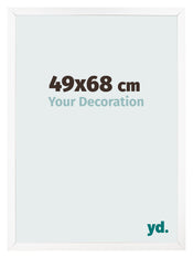 Photo Frame 49x68 cm White Matte MDF Bologna Front Size | Yourdecoration.co.uk