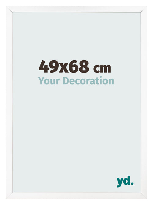 Photo Frame 49x68 cm White Matte MDF Bologna Front Size | Yourdecoration.co.uk