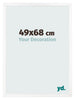 Photo Frame 49x68 cm White Matte MDF Bologna Front Size | Yourdecoration.co.uk
