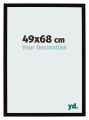 Photo Frame 49x68cm Black High Gloss MDF Bologna Front Size | Yourdecoration.co.uk