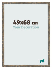 Photo Frame 49x68cm Blue Gold Melange MDF Bologna Front Size | Yourdecoration.co.uk