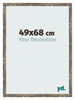 Photo Frame 49x68cm Blue Gold Melange MDF Bologna Front Size | Yourdecoration.co.uk