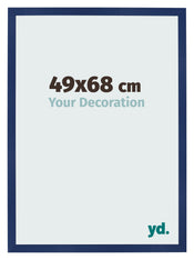 Photo Frame 49x68cm Dark Blue Swept MDF Bologna Front Size | Yourdecoration.co.uk
