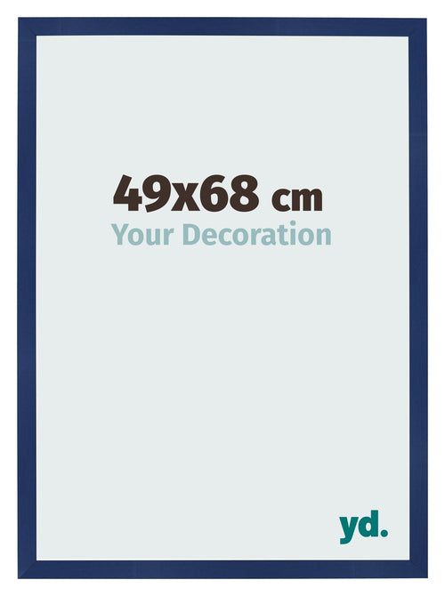 Photo Frame 49x68cm Dark Blue Swept MDF Bologna Front Size | Yourdecoration.co.uk