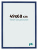 Photo Frame 49x68cm Dark Blue Swept MDF Bologna Front Size | Yourdecoration.co.uk