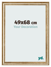 Photo Frame 49x68cm Gold Antique MDF Lazio Front Size | Yourdecoration.co.uk
