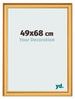 Photo Frame 49x68cm Gold Matte MDF Lazio Front Size | Yourdecoration.co.uk