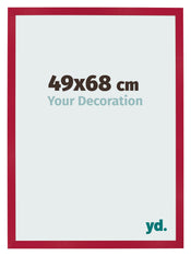 Photo Frame 49x68cm Red MDF Bologna Front Size | Yourdecoration.co.uk