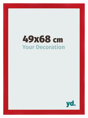 Photo Frame 49x68cm Red MDF Pisa Front Size | Yourdecoration.co.uk
