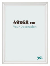 Photo Frame 49x68cm White Swept MDF Lazio Front Size | Yourdecoration.co.uk