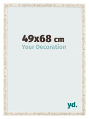 Photo Frame 49x68cm White Vintage MDF Bologna Front Size | Yourdecoration.co.uk