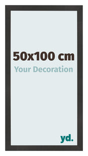 Photo Frame 50x100 cm Black Matte MDF Bologna Front Size | Yourdecoration.co.uk