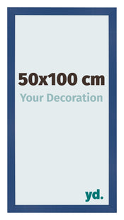 Photo Frame 50x100 cm Dark Blue MDF Bologna Front Size | Yourdecoration.co.uk