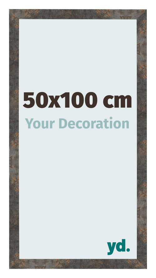 Photo Frame 50x100 cm Oxidized Metal MDF Bologna Front Size | Yourdecoration.co.uk