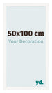 Photo Frame 50x100 cm White High Gloss MDF Bologna Front Size | Yourdecoration.co.uk