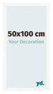 Photo Frame 50x100 cm White Matte MDF Bologna Front Size | Yourdecoration.co.uk