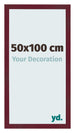 Photo Frame 50x100 cm Wine Red Swept MDF Bologna Front Size | Yourdecoration.co.uk