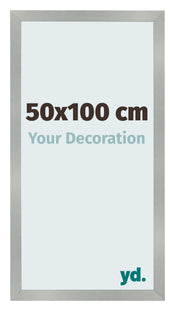 Photo Frame 50x100cm Aluminum Brushed MDF Bologna Front Size | Yourdecoration.co.uk