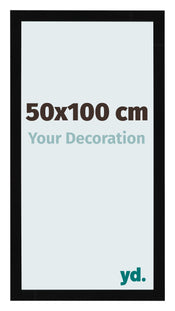 Photo Frame 50x100cm Black High Gloss MDF Bologna Front Size | Yourdecoration.co.uk