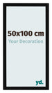Photo Frame 50x100cm Black High Gloss MDF Bologna Front Size | Yourdecoration.co.uk