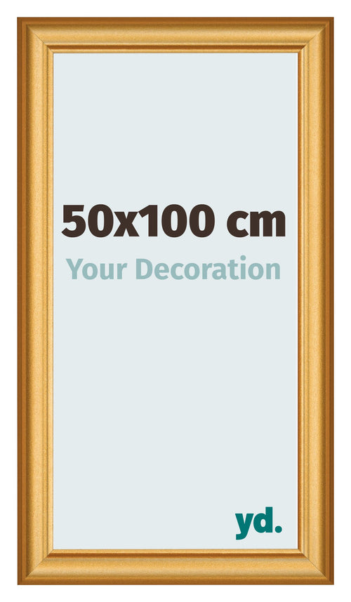 Photo Frame 50x100cm Gold Matte MDF Lazio Front Size | Yourdecoration.co.uk