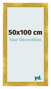 Photo Frame 50x100cm Gold Vintage MDF Pisa Front Size | Yourdecoration.co.uk