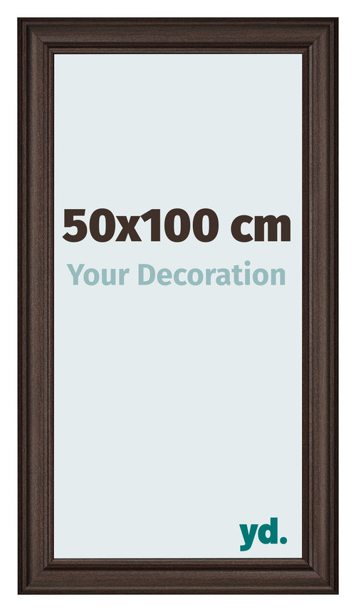 Photo Frame 50x100cm Oak Dark MDF Lazio Front Size | Yourdecoration.co.uk