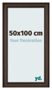 Photo Frame 50x100cm Oak Dark MDF Lazio Front Size | Yourdecoration.co.uk
