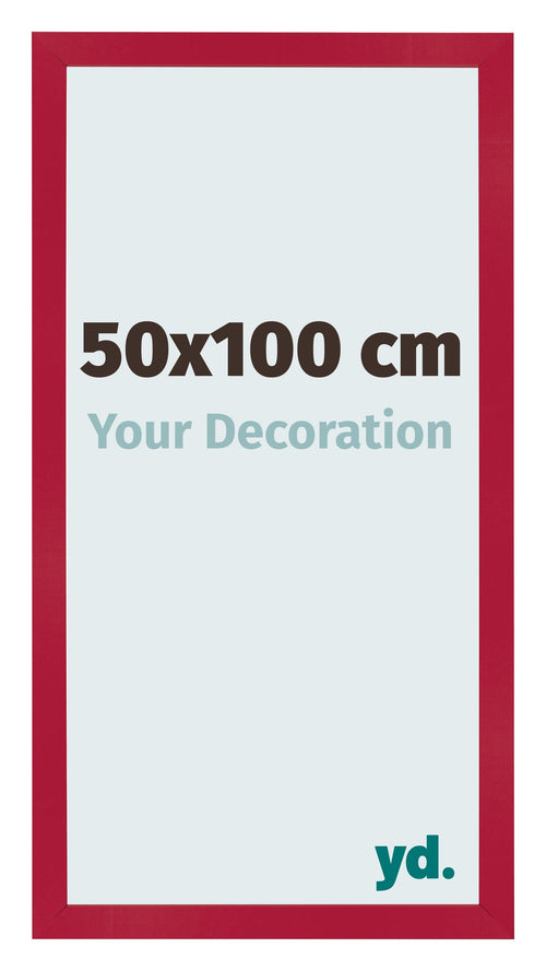 Photo Frame 50x100cm Red MDF Bologna Front Size | Yourdecoration.co.uk