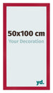 Photo Frame 50x100cm Red MDF Bologna Front Size | Yourdecoration.co.uk